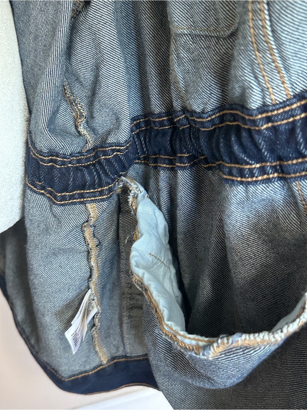 Universal Thread Dark Blue Denim Drawstring Jacket - Picture 4 of 11